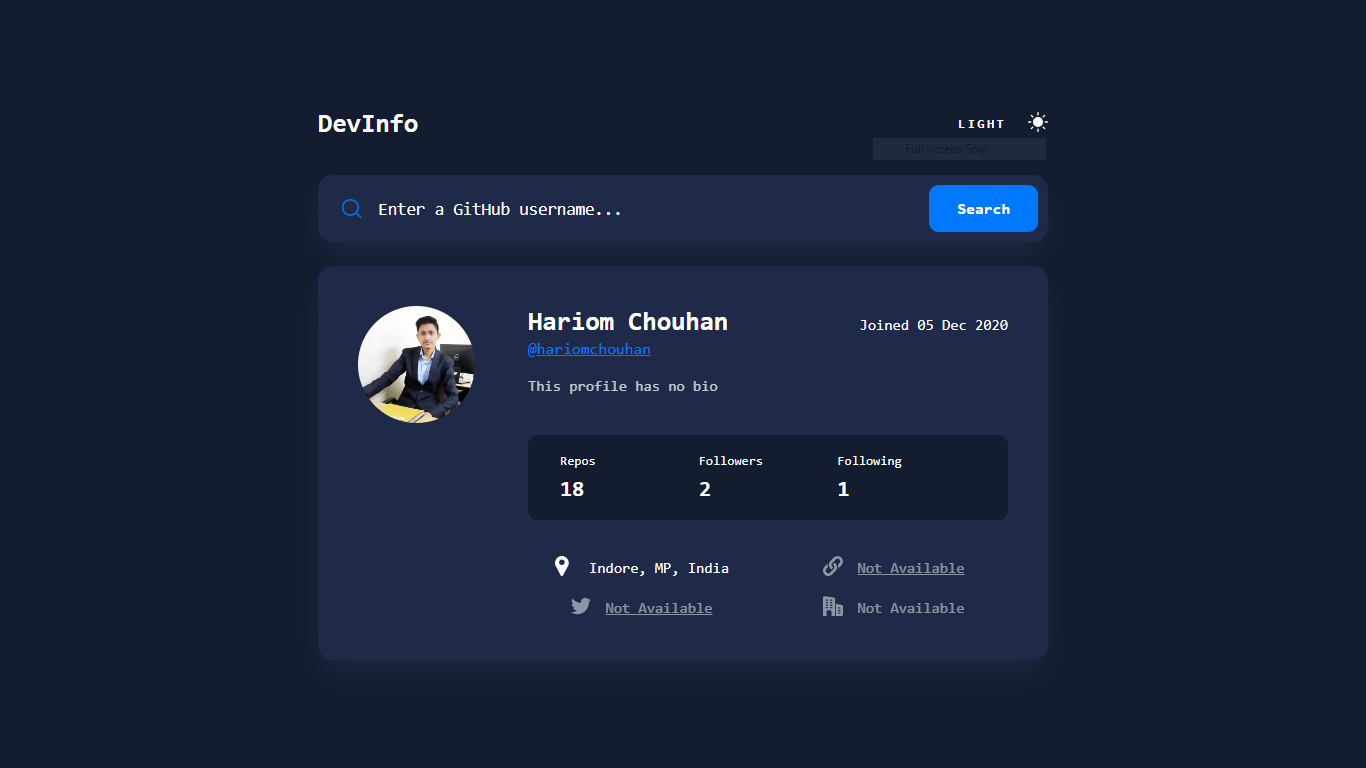 Dev Info