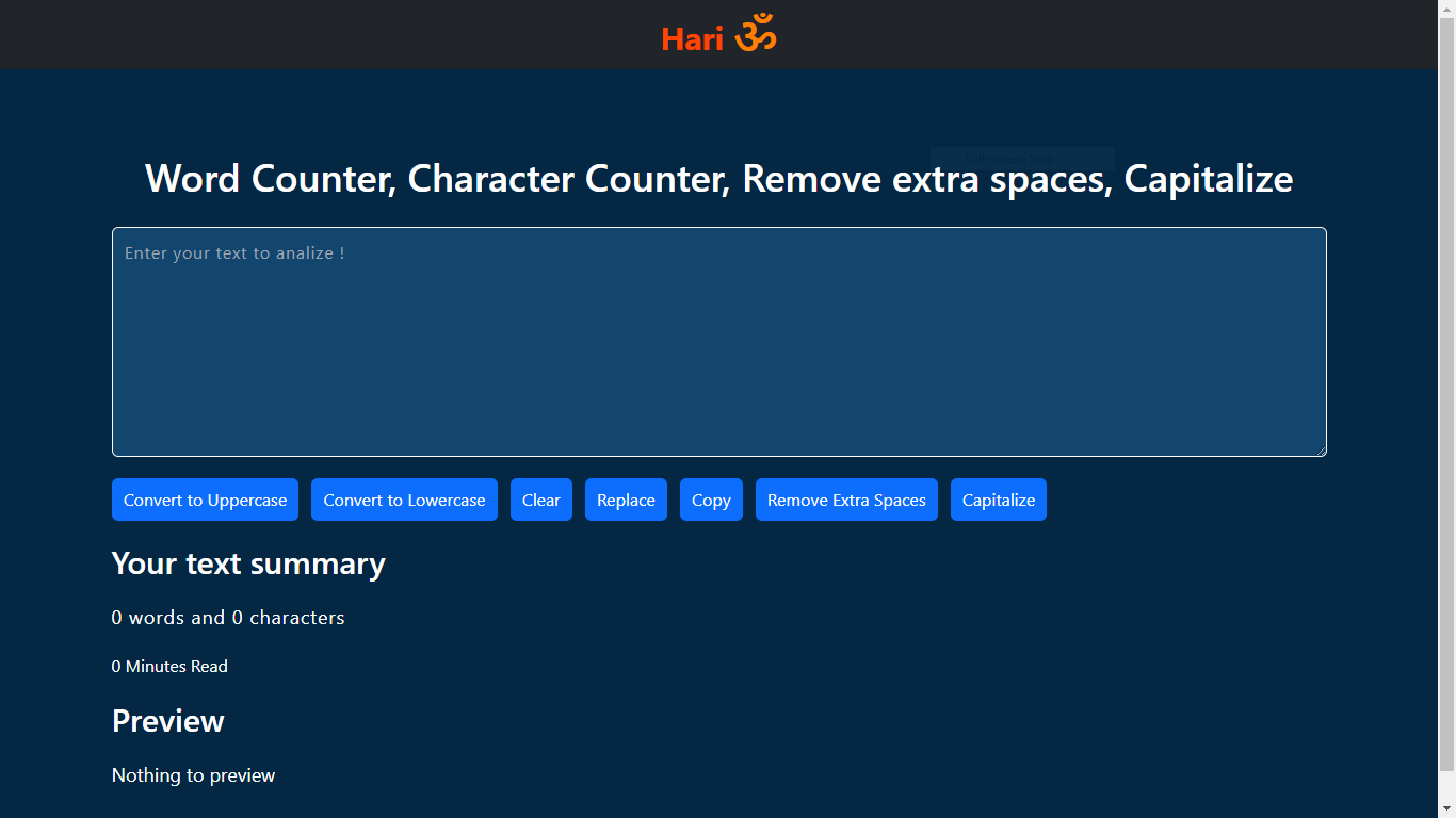 Word Counter